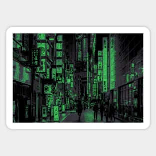 Shinjuku Nights Green Recolor Sticker